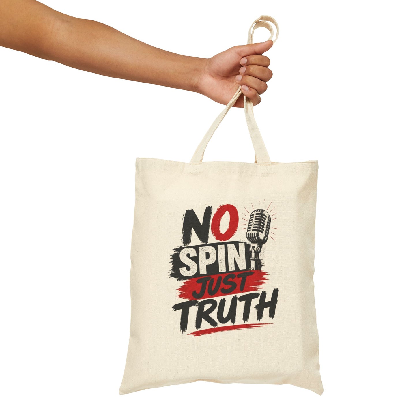 "No Spin Just Truth" Tote Bag