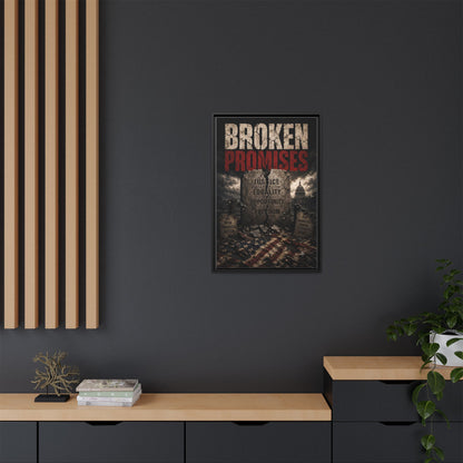 Broken Promises Framed Matte Canvas Wall Art