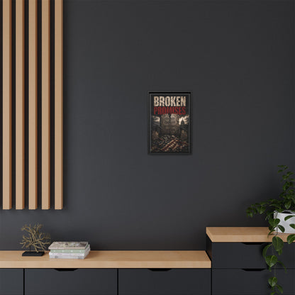 Broken Promises Framed Matte Canvas Wall Art