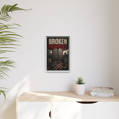 Broken Promises Framed Matte Canvas Wall Art