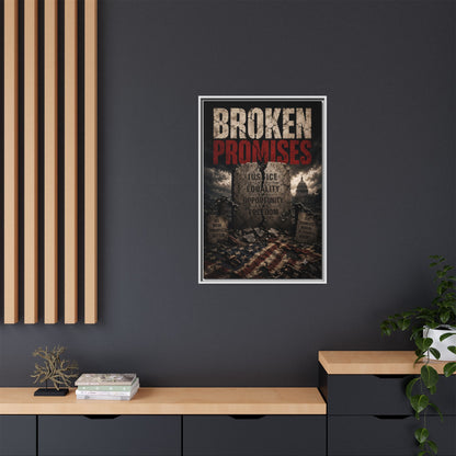 Broken Promises Framed Matte Canvas Wall Art