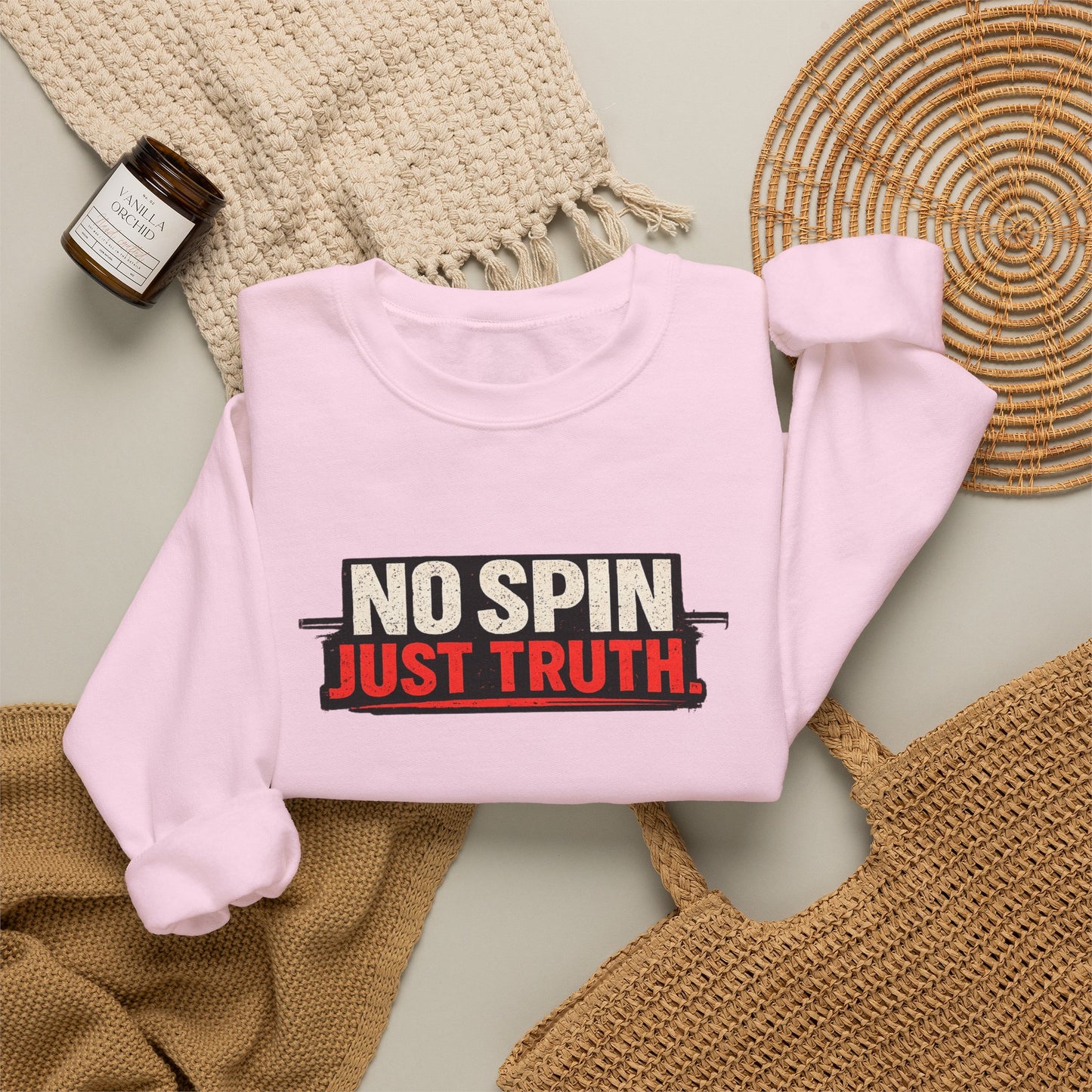"No Spin Just Truth" Crewneck Sweatshirt