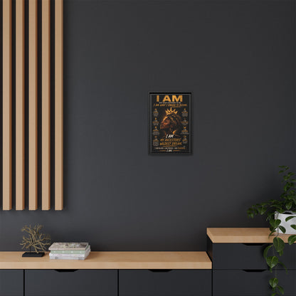 I Am Not What Happened to Me. I Am What I Choose to Become. Framed Canvas Wall Art