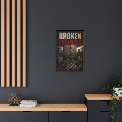 Broken Promises Framed Matte Canvas Wall Art