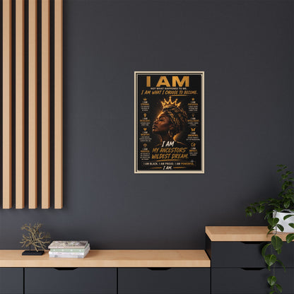 I Am Not What Happened to Me. I Am What I Choose to Become. Framed Canvas Wall Art