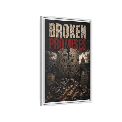 Broken Promises Framed Matte Canvas Wall Art