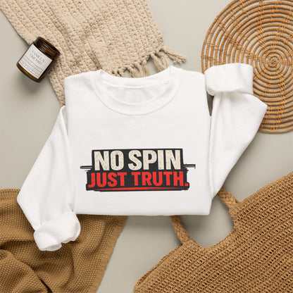 "No Spin Just Truth" Crewneck Sweatshirt