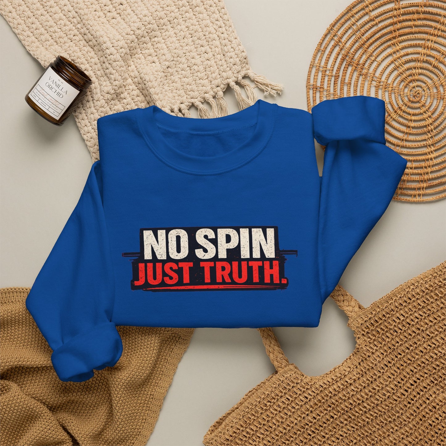 "No Spin Just Truth" Crewneck Sweatshirt