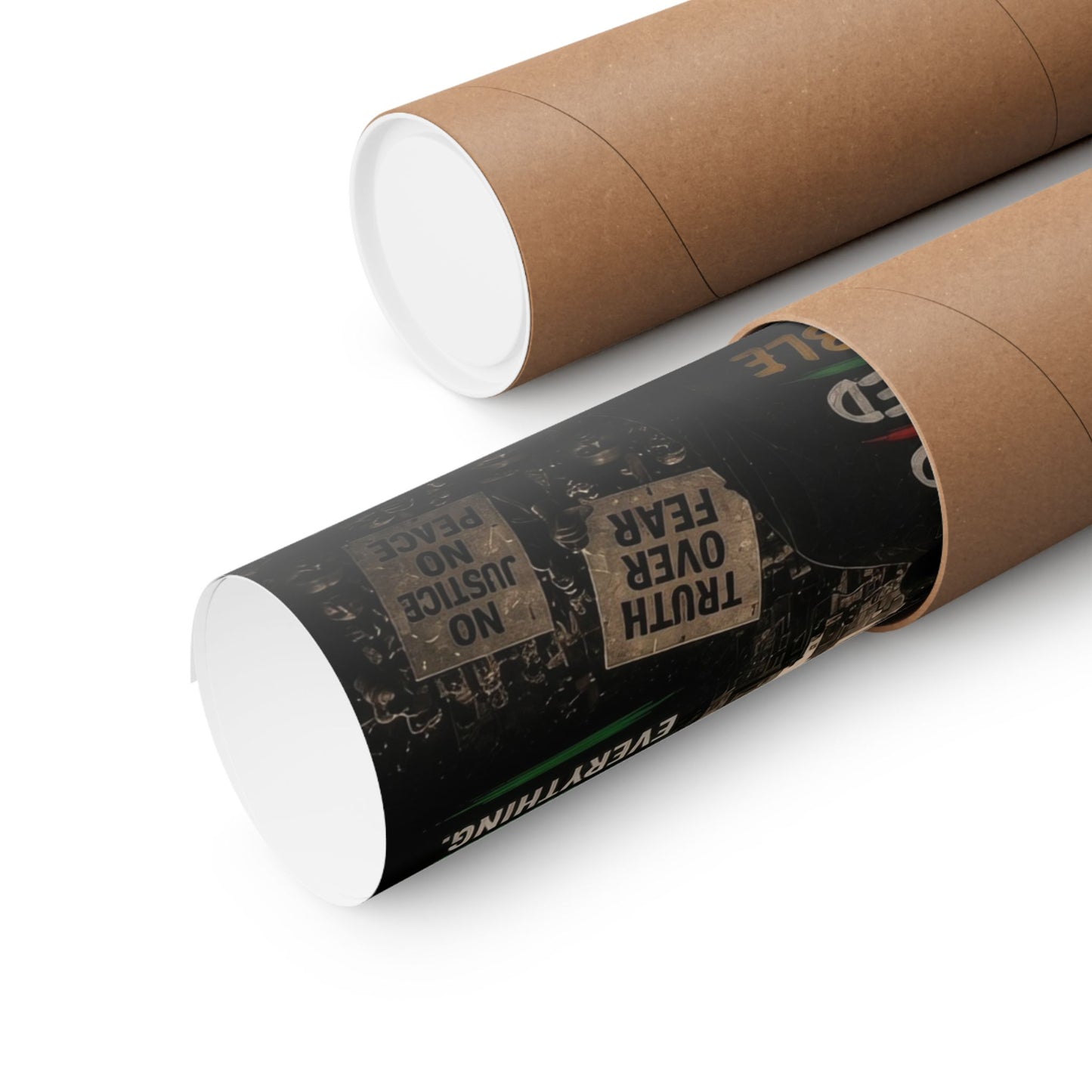 Truth Teller We Cut Through the Lies So You Can See the Truth. Matte Vertical Poster