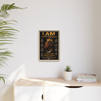 I Am Not What Happened to Me. I Am What I Choose to Become. Framed Canvas Wall Art