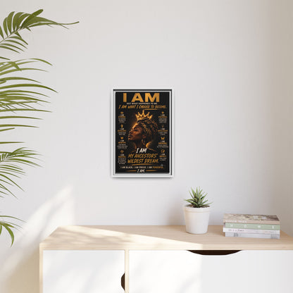 I Am Not What Happened to Me. I Am What I Choose to Become. Framed Canvas Wall Art