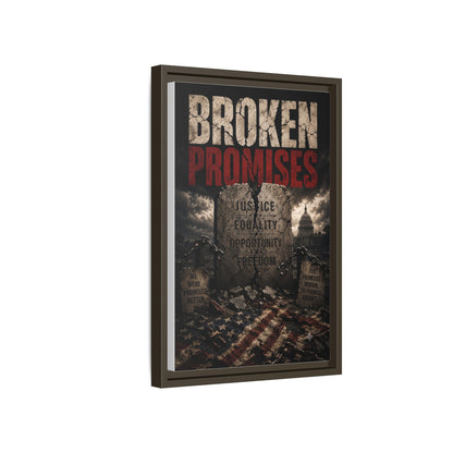 Broken Promises Framed Matte Canvas Wall Art