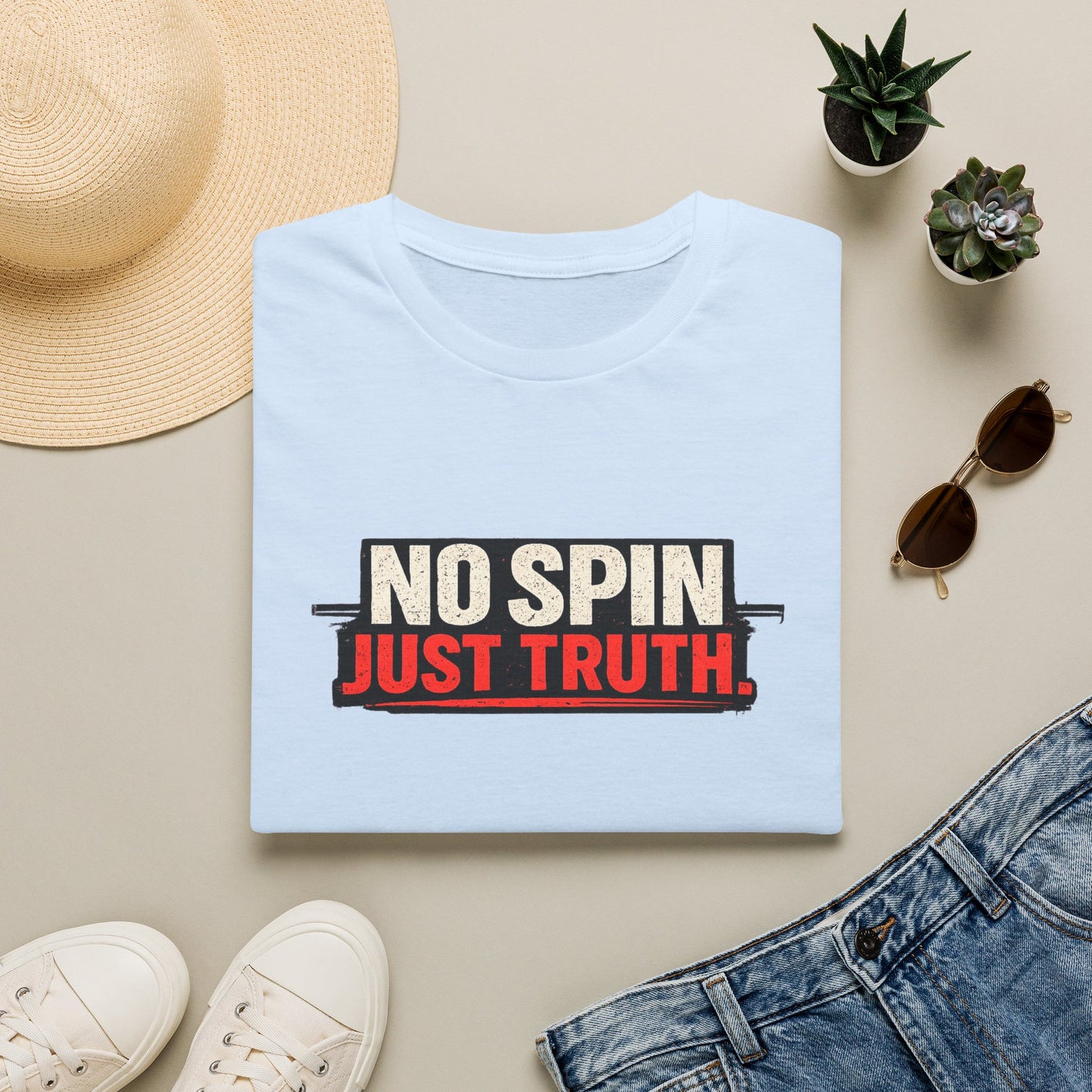 No Spin Just Truth  Soft Style T-Shirt