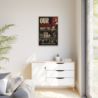 "Our Freedom Wasn't Free" MLK Civil Rights Framed Wall Art