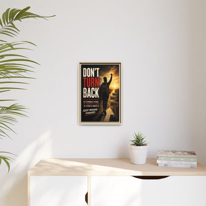 Don't Turn Back Framed Canvas Wall Art