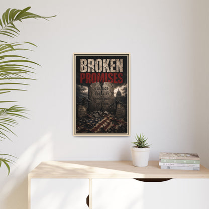 Broken Promises Framed Matte Canvas Wall Art