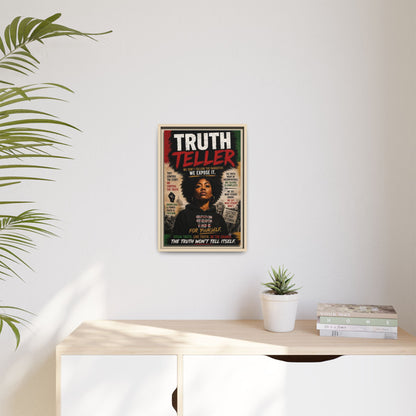 Truth Teller Framed Matte Canvas Wall Art