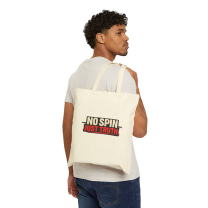"No Spin Just Truth" Tote Bag
