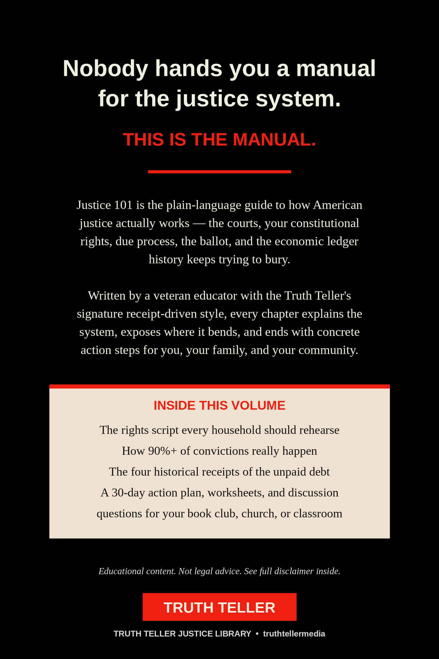 Justice 101: Know the System. Know Your Rights. Know Your Power. (Digital Ebook — Instant Download)