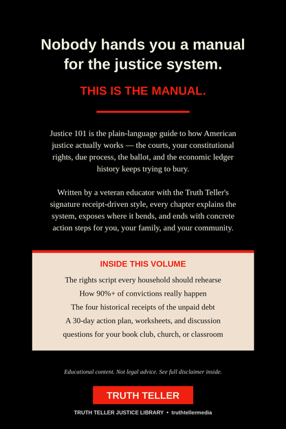 Justice 101: Know the System. Know Your Rights. Know Your Power. (Digital Ebook — Instant Download)