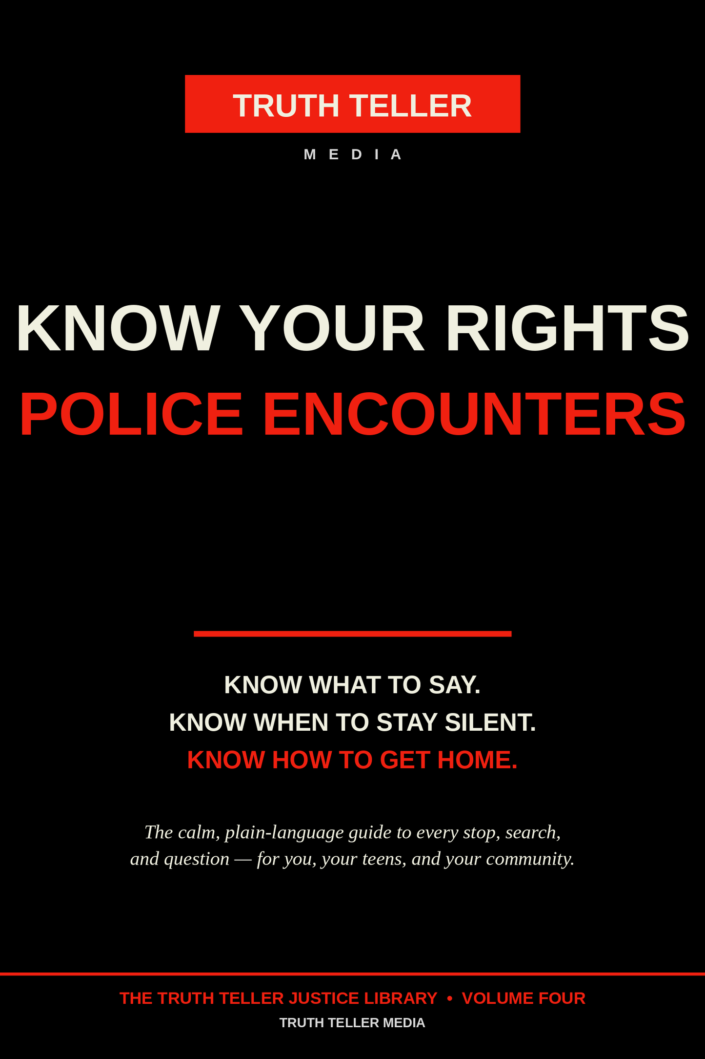 Know Your Rights: Police Encounters — Know What to Say. Know When to Stay Silent. Know How to Get Home. (Digital Ebook — Instant Download)